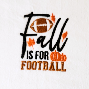 Fall is for football Embroidered Towel