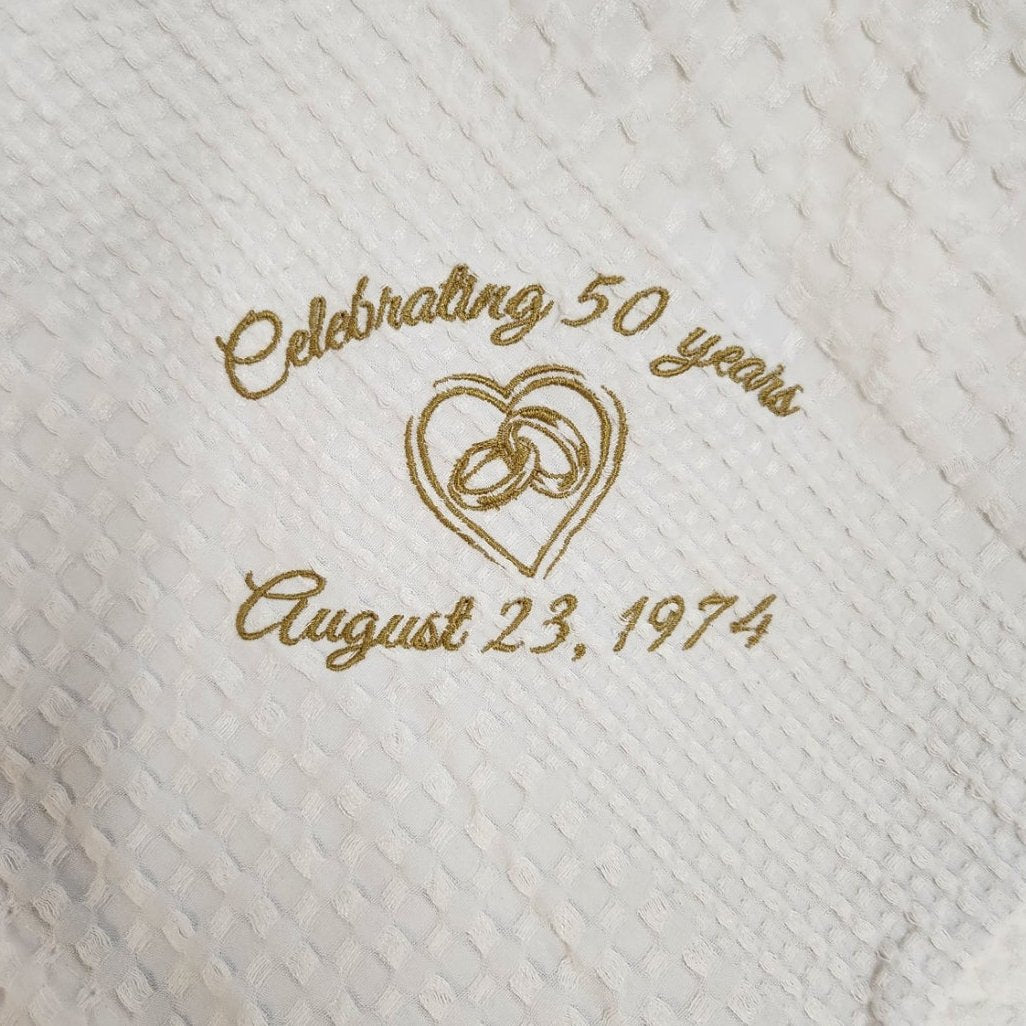 Wedding/Anniversary Throw Blanket
