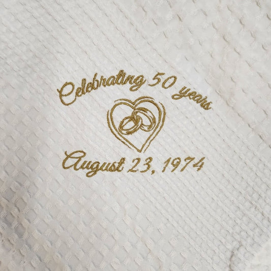 Wedding/Anniversary Throw Blanket