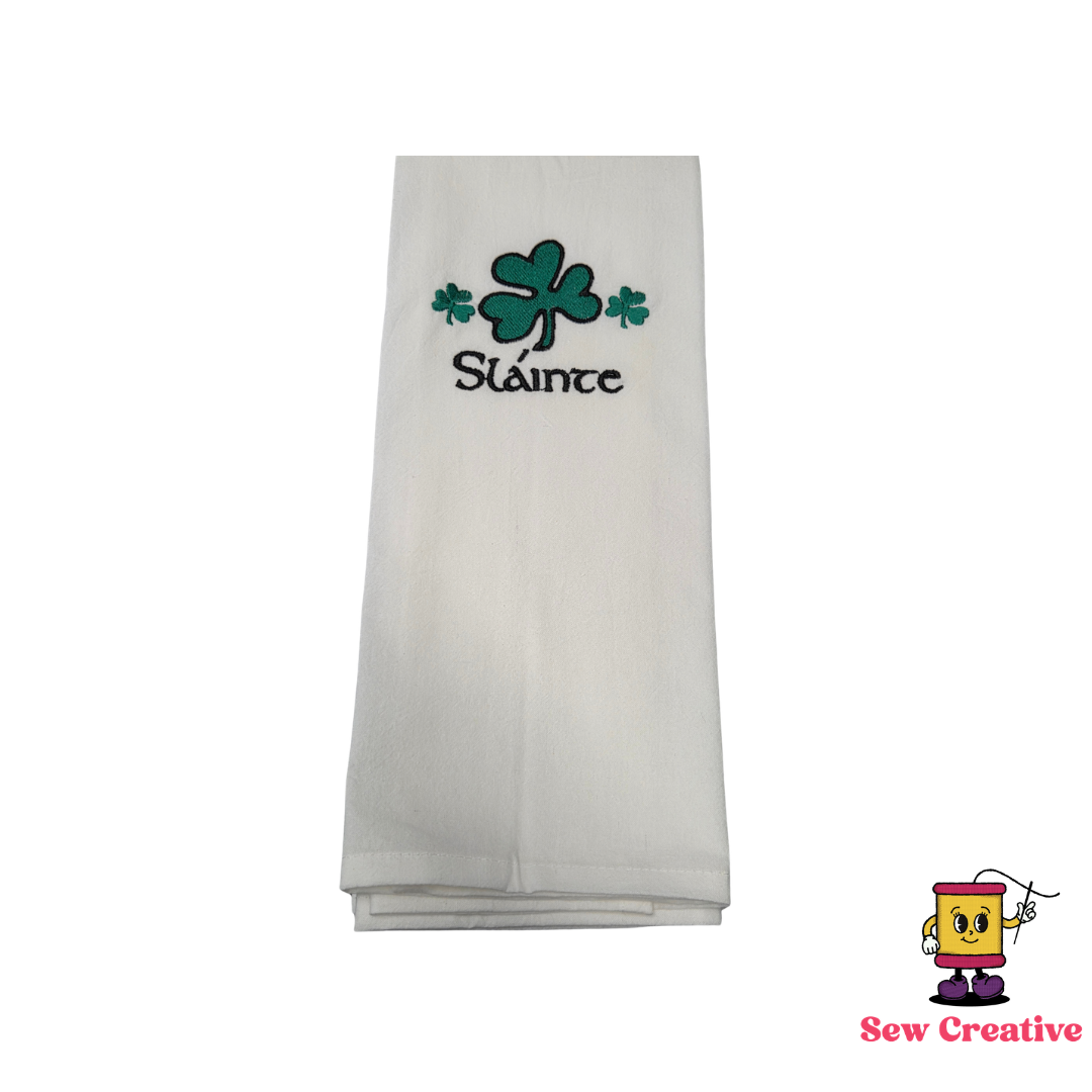 Sláinte Embroidered Towel