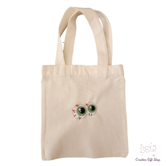 Eyeballs - Small Halloween Tote Bag