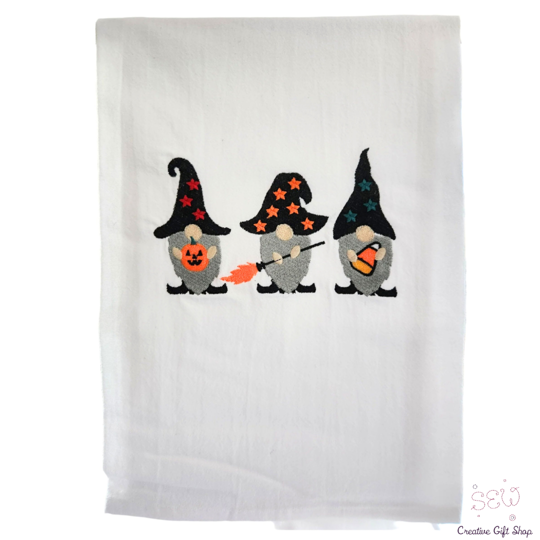 Halloween gnomes Embroidered Towel