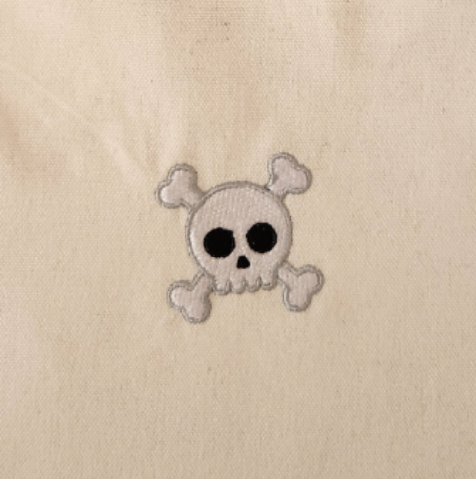 Skull and crossbones - Small Halloween Tote Bag