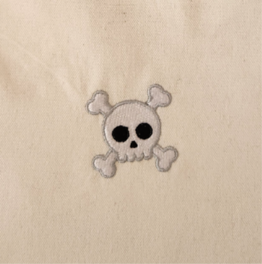 Skull and crossbones - Small Halloween Tote Bag