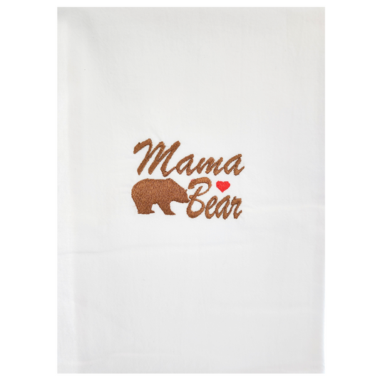 Mama Bear - Embroidered kitchen towel