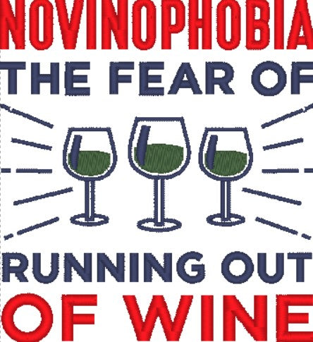 Novinophobia - Embroidered Kitchen Towel