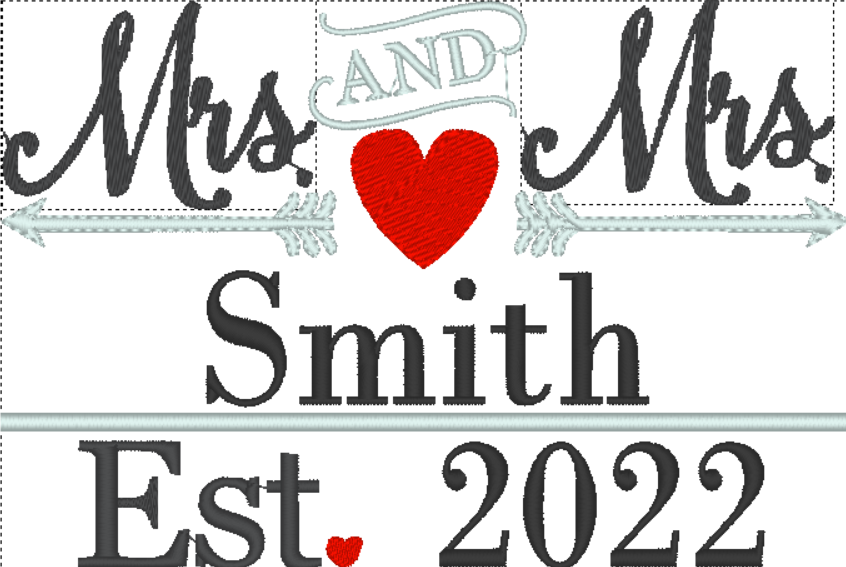 Personalized Embroidered Wedding Towel