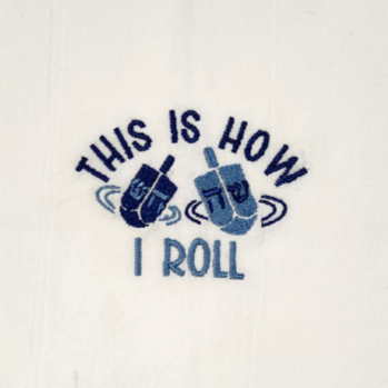 This is how roll Embroidered Towel