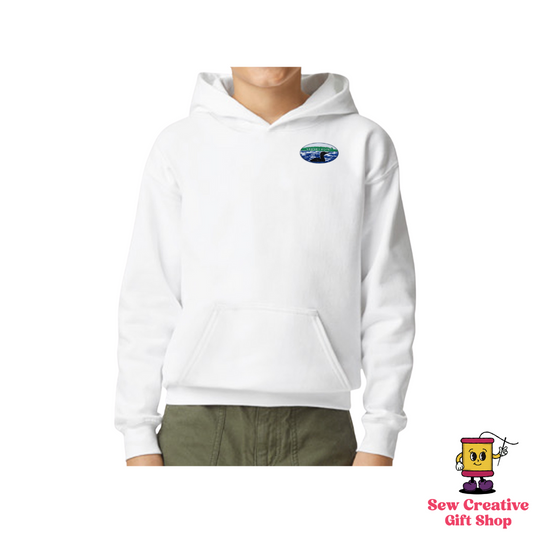 Varney Point Embroidered Youth Hooded Sweatshirt