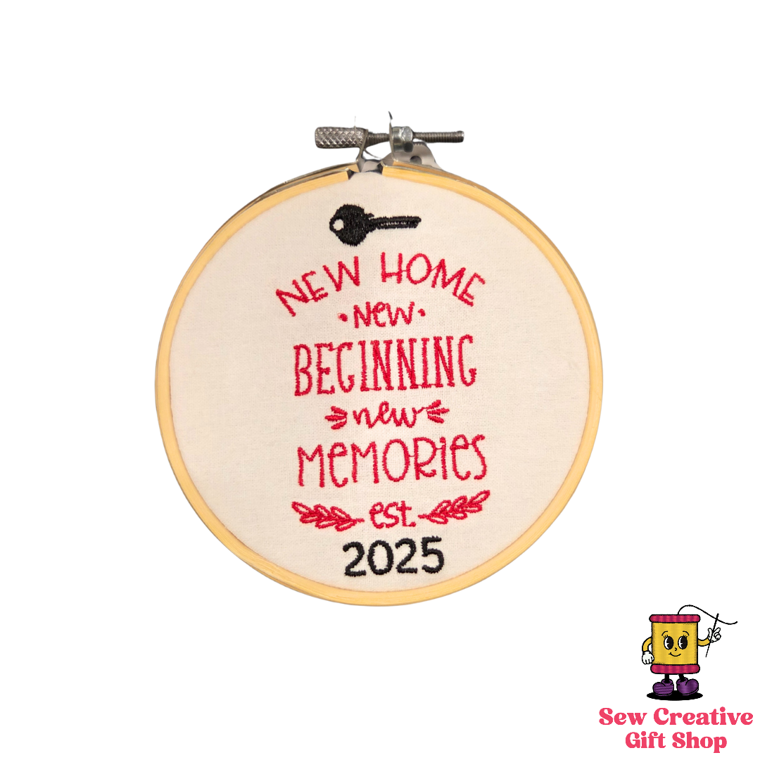 2025 New Home Embroidered Ornament