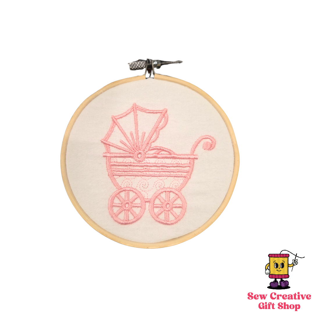 Baby Carriage Embroidered Ornament