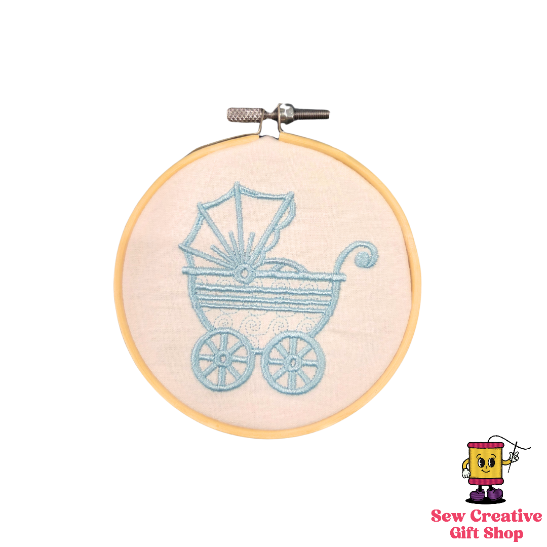 Baby Carriage Embroidered Ornament