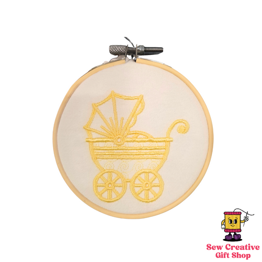 Baby Carriage Embroidered Ornament