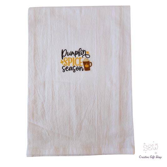 Pumpkin spice season Embroidered Towel