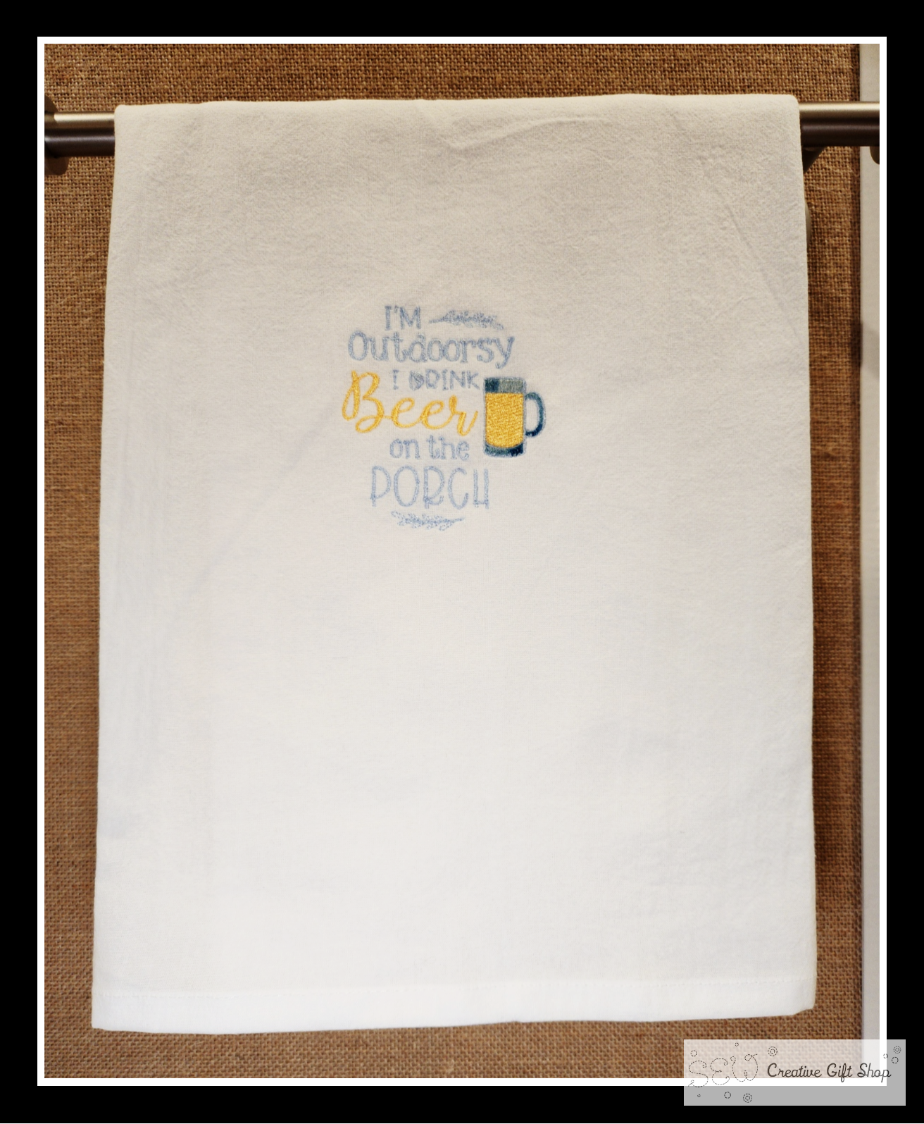 Bear Before Coffee Kitchen Towel, Camper Kitchen Towel, Camping Decor