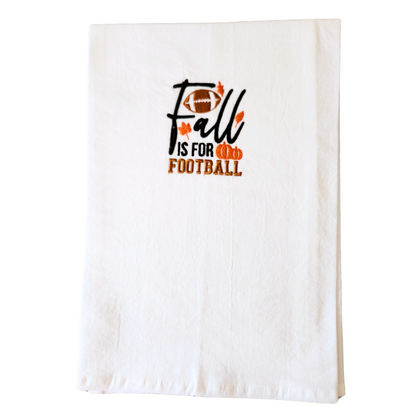 Fall is for football Embroidered Towel