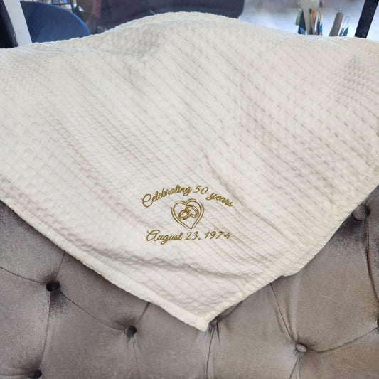 Wedding/Anniversary Throw Blanket