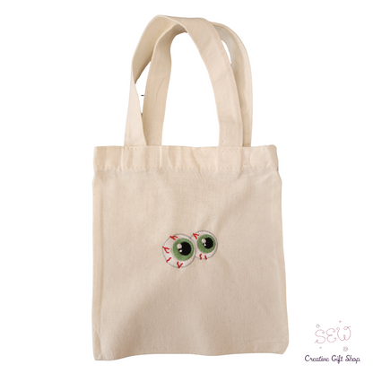 Eyeballs - Small Halloween Tote Bag