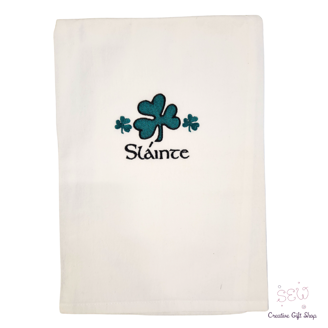 Sláinte Embroidered Towel