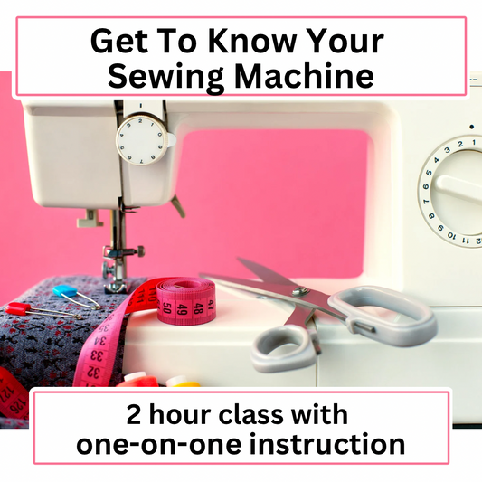 Get to know your machine - Introductory Lesson for Adults