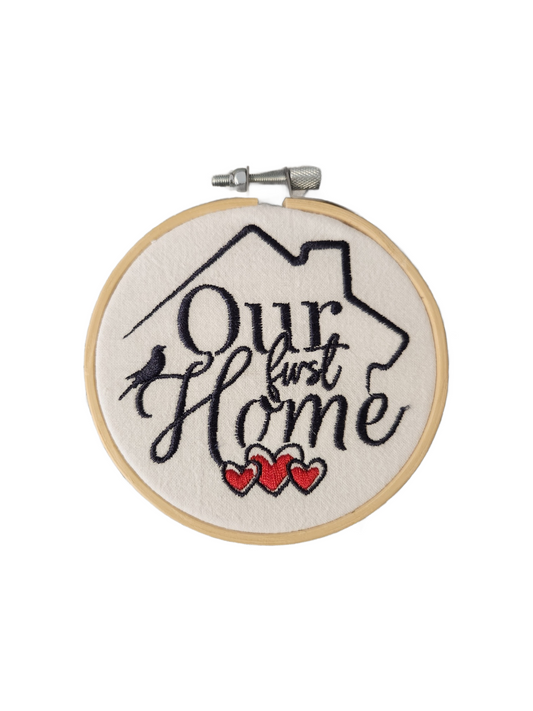 Our first home Embroidered Ornament