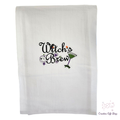 Witch's Brew Embroidered Towel