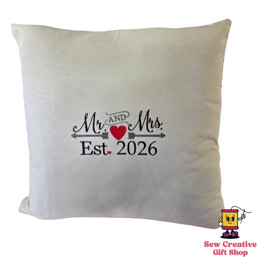 2026 Wedding Pillow with cover and insert